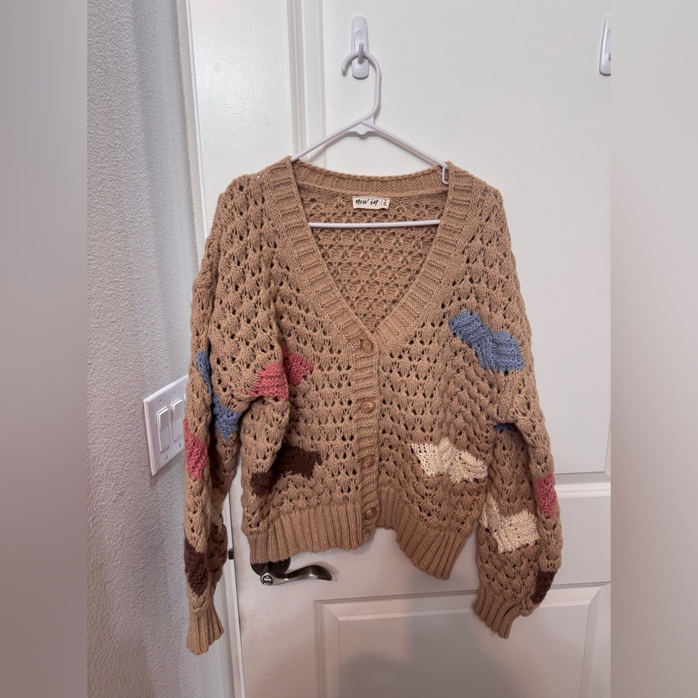 New In Women's Button Up Sweater Cardigan - Picture 4 of 7